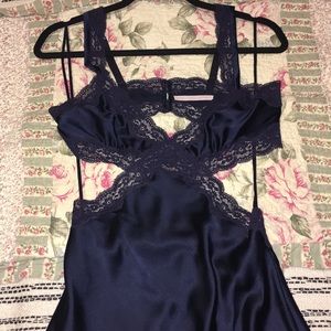 Stella McCartney Silk Lacy Slip Dress Cutout back